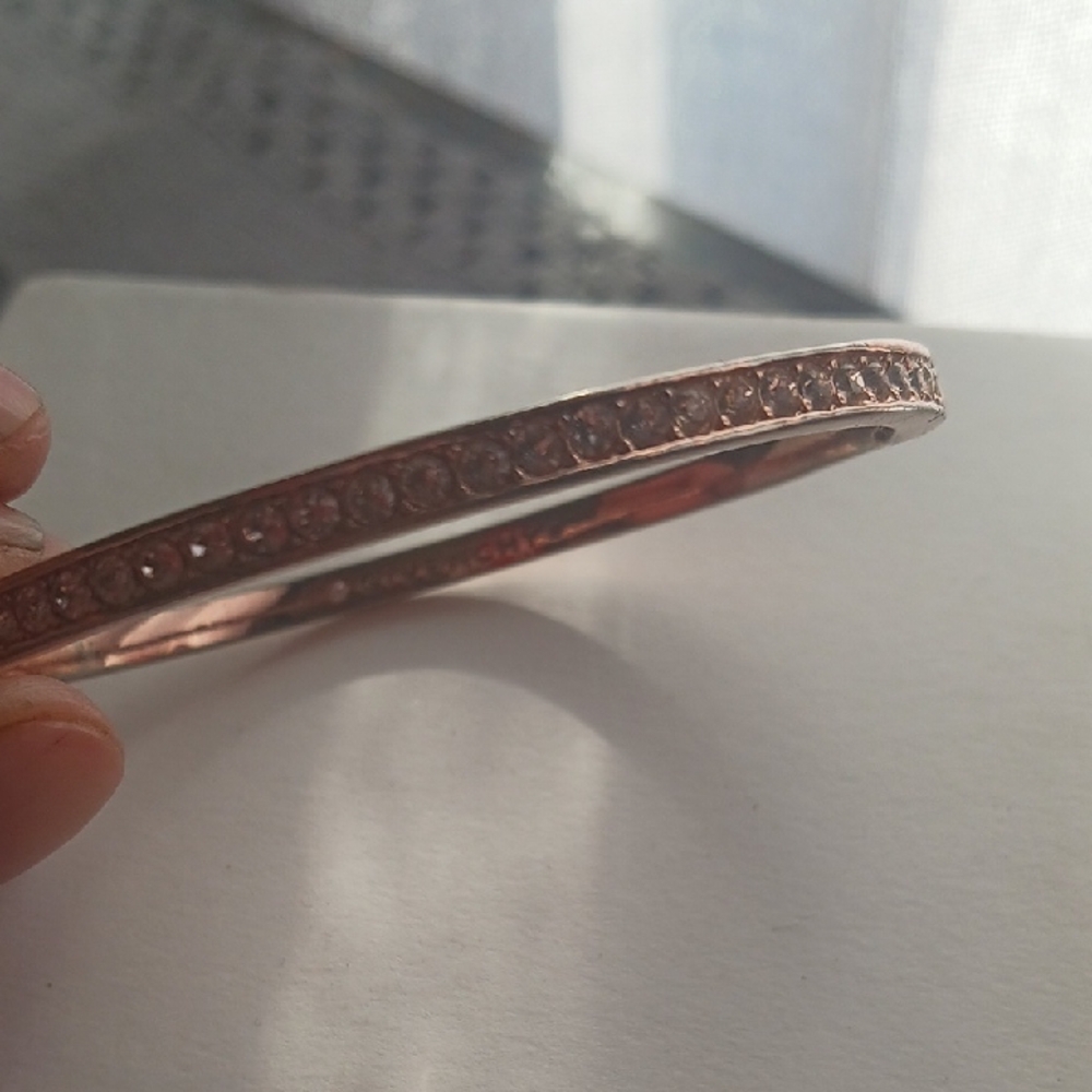 GIVENCHY  Rose Gold Plated / Tone Crystal Bracelet